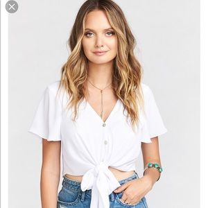 EUC Show Me Your Mumu Tortuga Tie Top